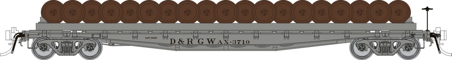 PRE-ORDER - HO Rapido D&RGW Wheel Car AX-3710