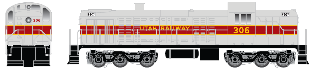 PRE-ORDER - HO ATLAS MASTER RSD-4/5 SILVER UTAH RAILWAY #306 - DC/Silent