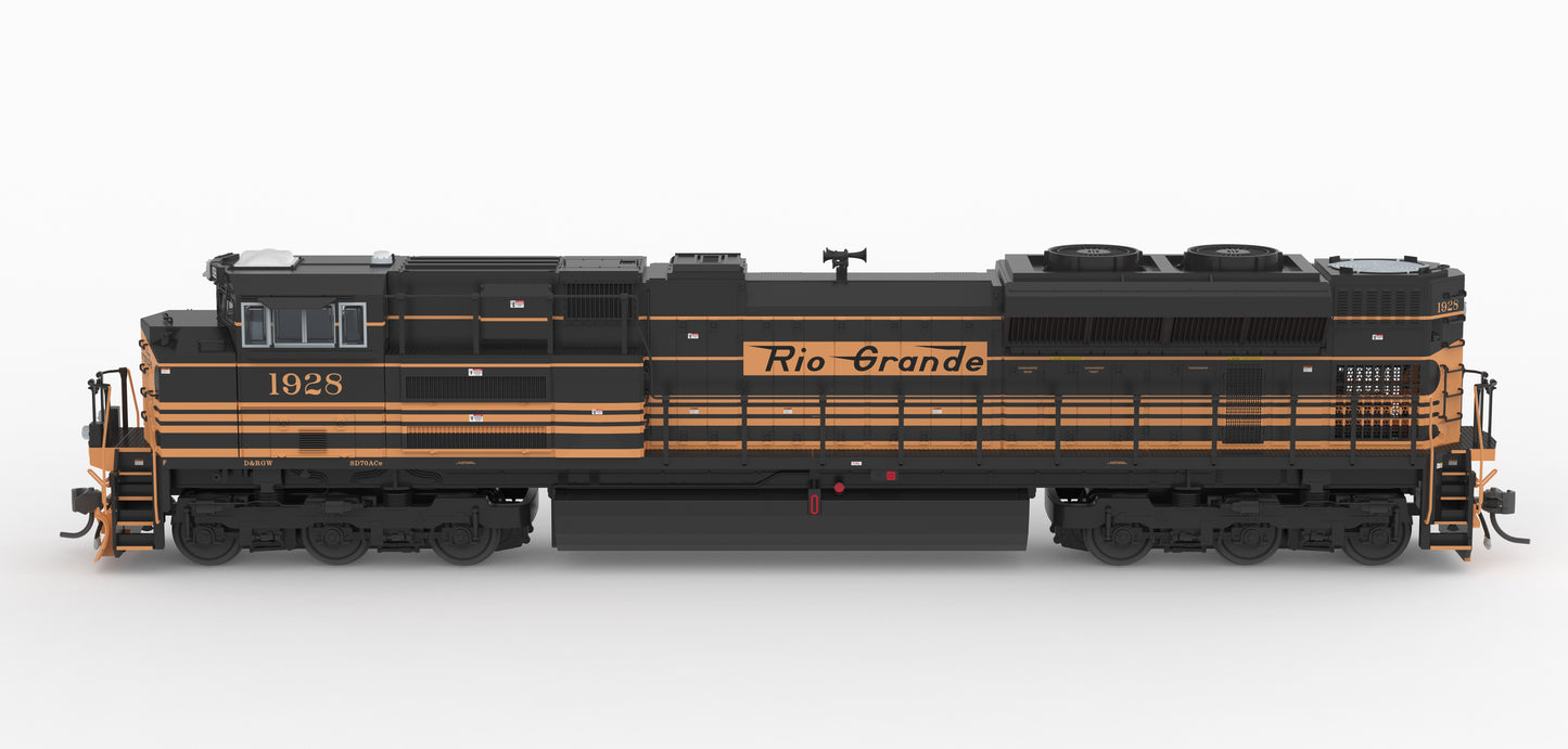 PRE-ORDER DEPOSIT EMD SD70ACe, DRGW #1930, 5-Stripe Scheme, No-Sound/DCC Ready (HO)