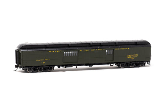 HO Scale Denver & Rio Grande Western Walthers Heavyweight Baggage Car #741