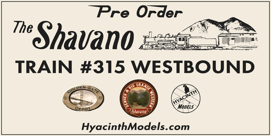 PRE-ORDER Shavano Set - Train #315 WB
