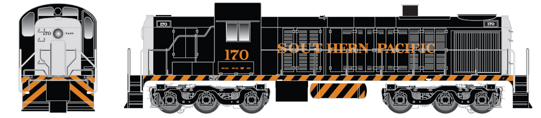 PRE-ORDER - HO ATLAS MASTER RSD-4/5 SILVER SOUTHERN PACIFIC T&NO #170 - DC/Silent