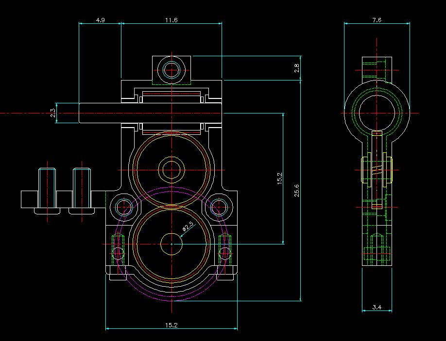 3mm Axle Boo Rim 34:1 Compact Gear Box